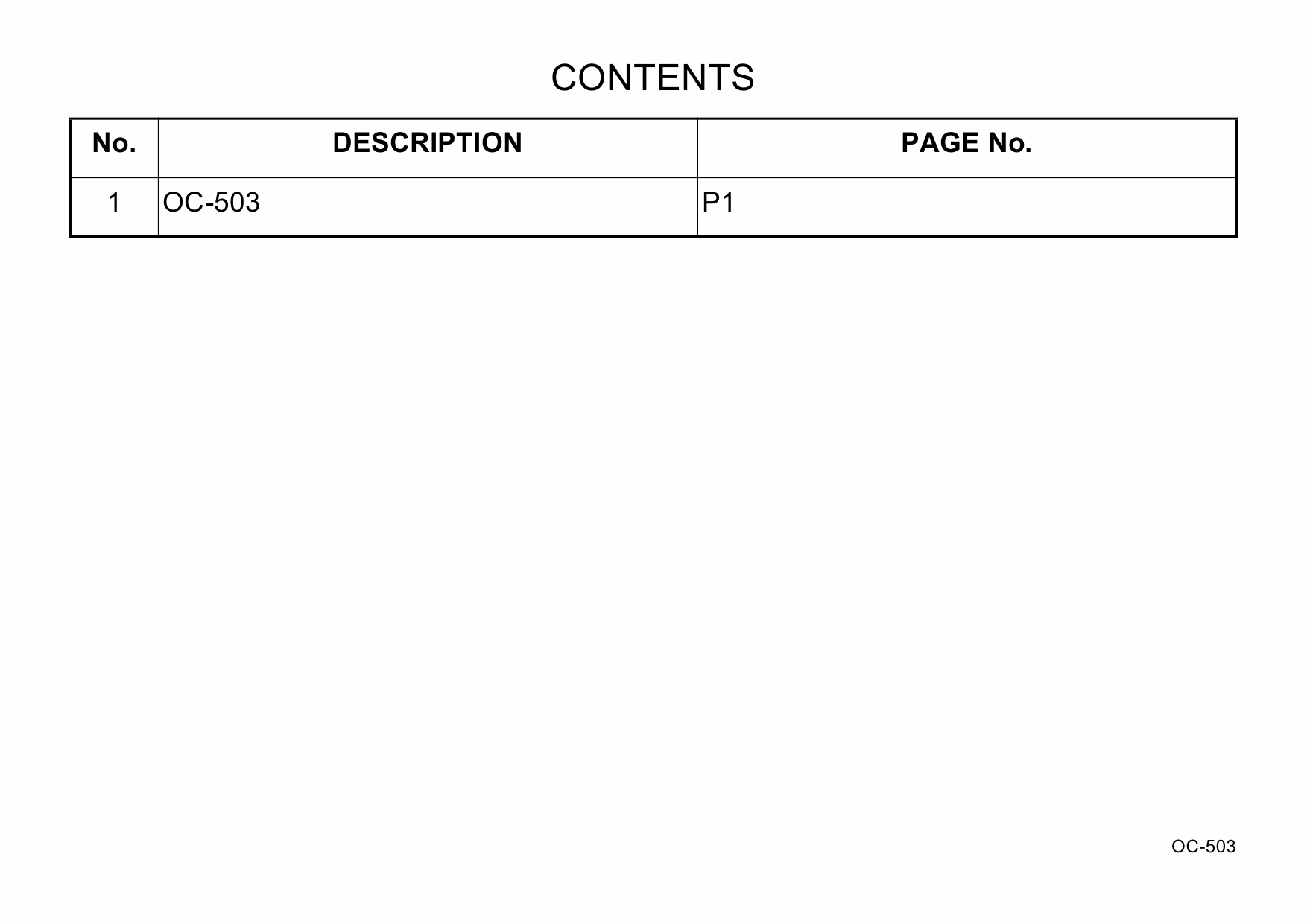 Konica-Minolta Options OC-503 Parts Manual-3